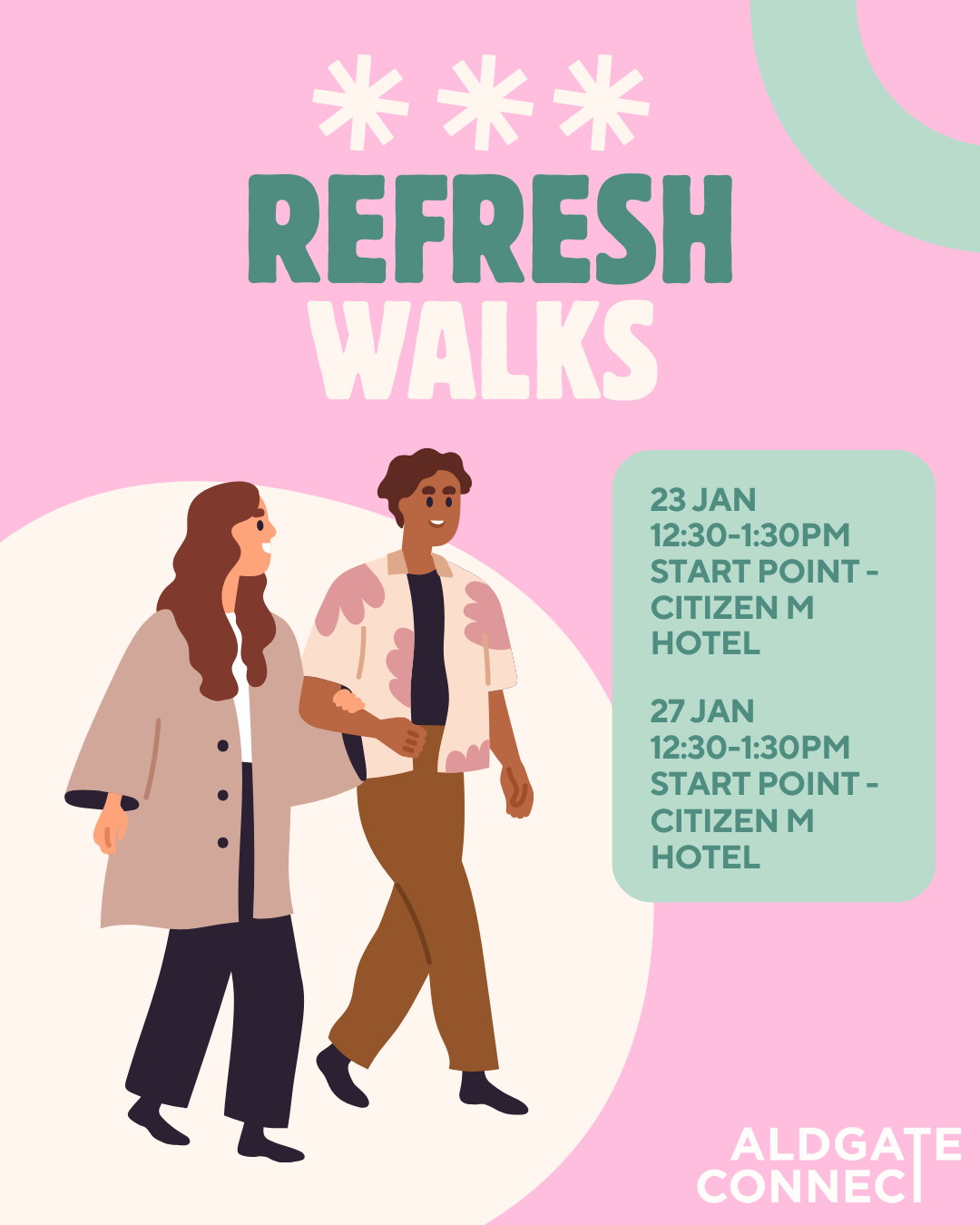 Walking Tours: Winter Wellbeing in Aldgate