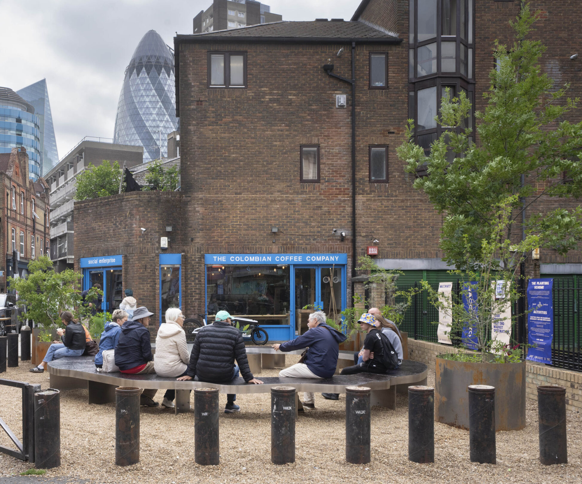 New coffee-inspired pocket park opens in Petticoat Lane